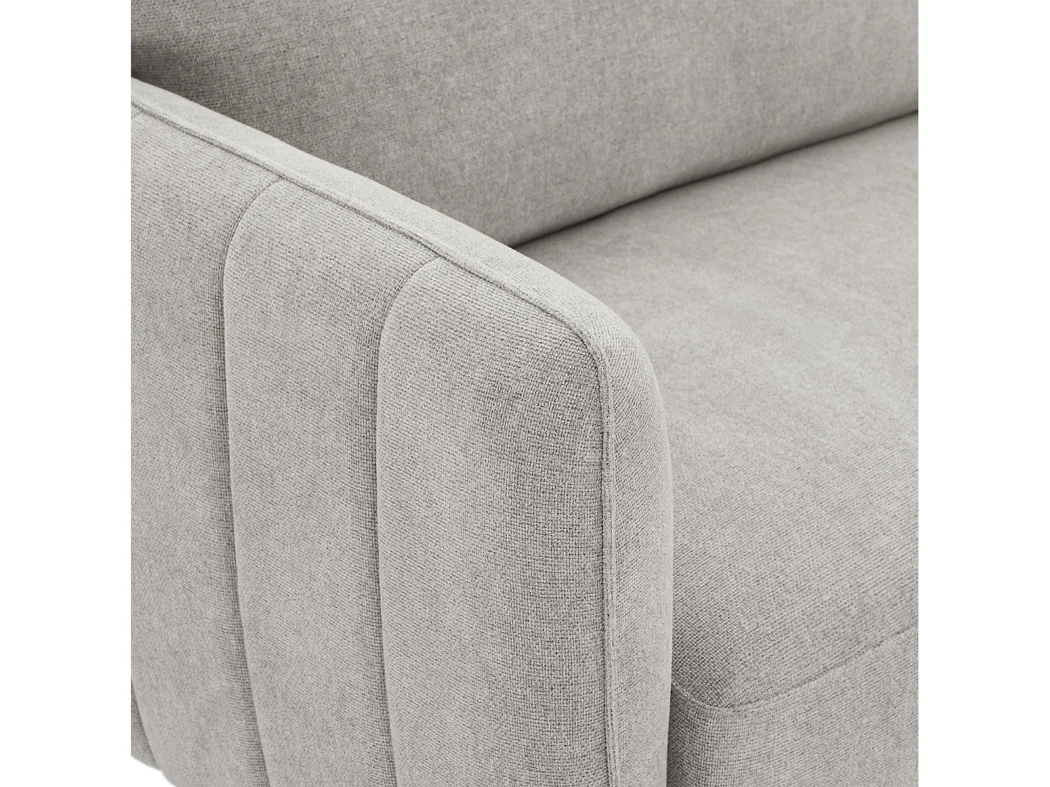 Canapé Selena - 3 places - Tissu - Gris