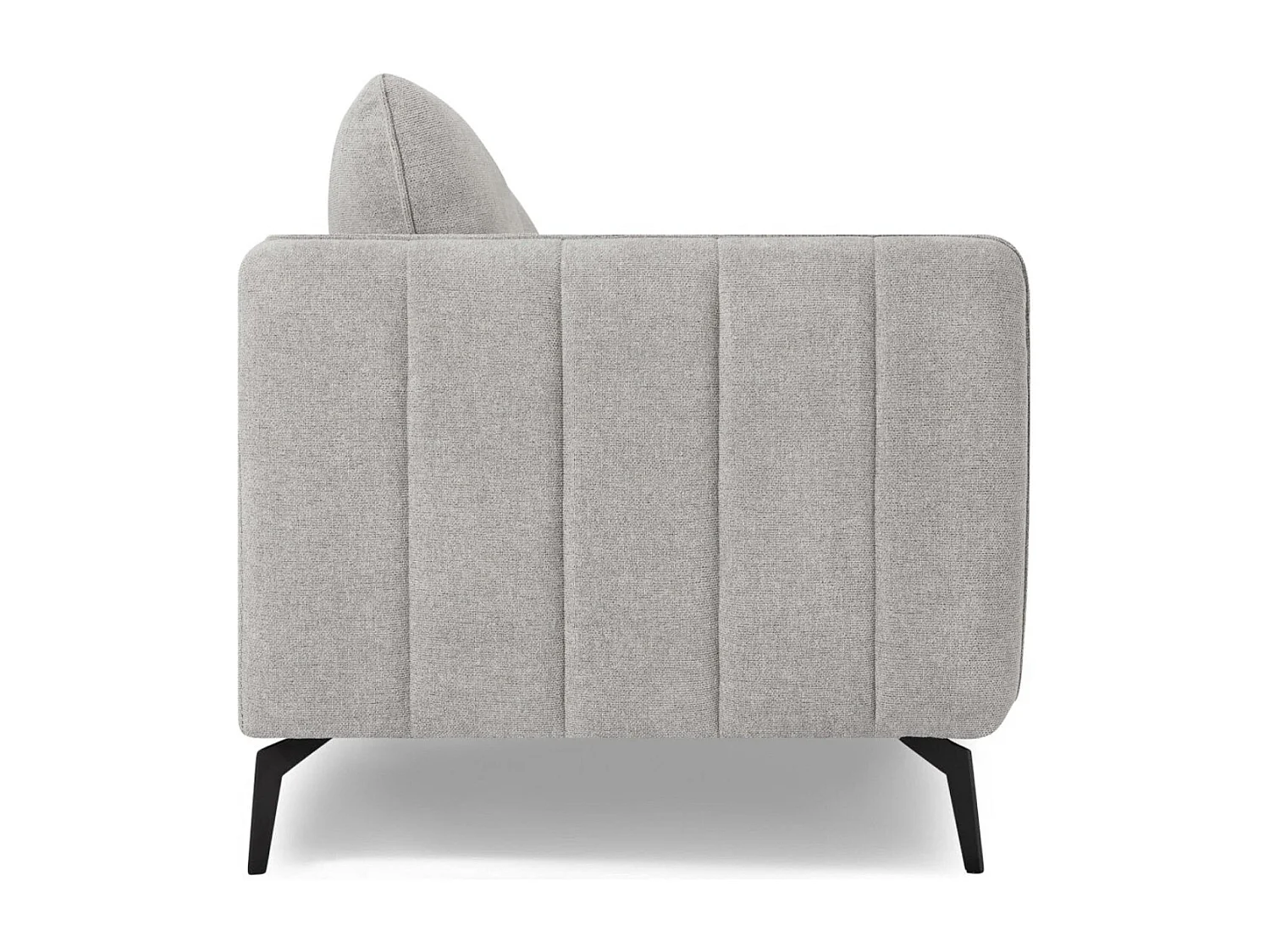 Driezitsbank Selena van stof - grijs