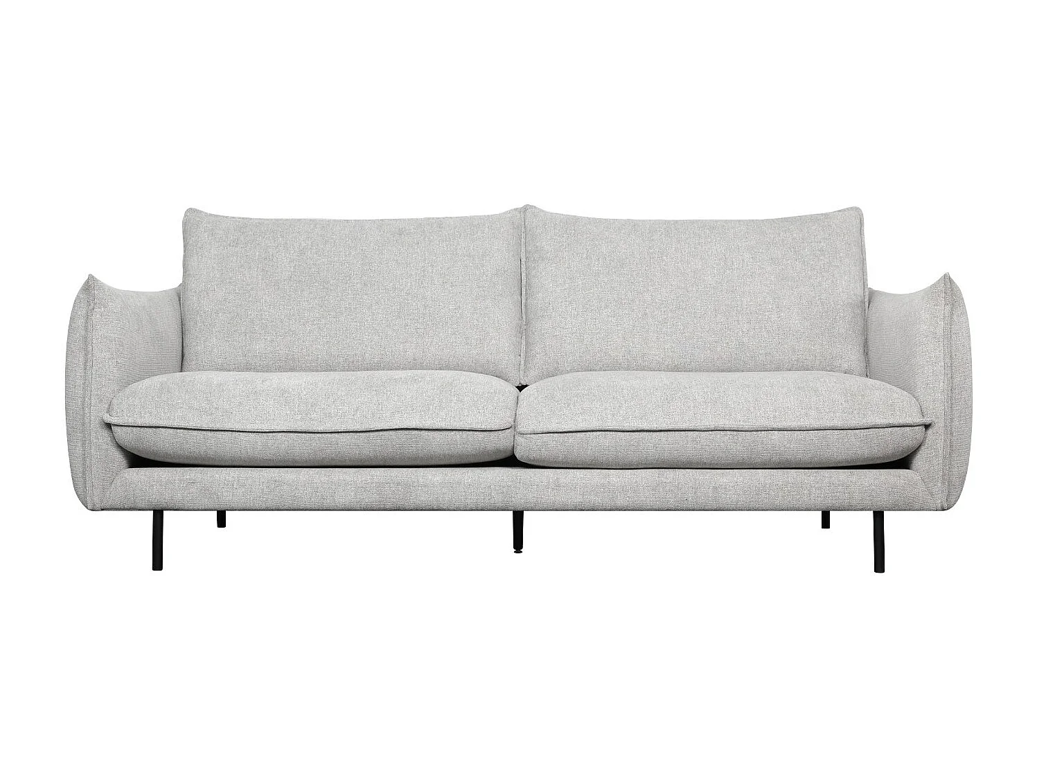 Canapé Milano - 3 places - Tissu - Gris