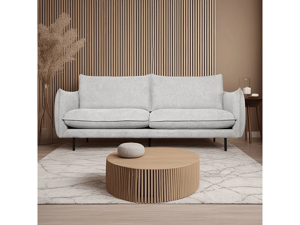 Canapé Milano - 3 places - Tissu - Gris