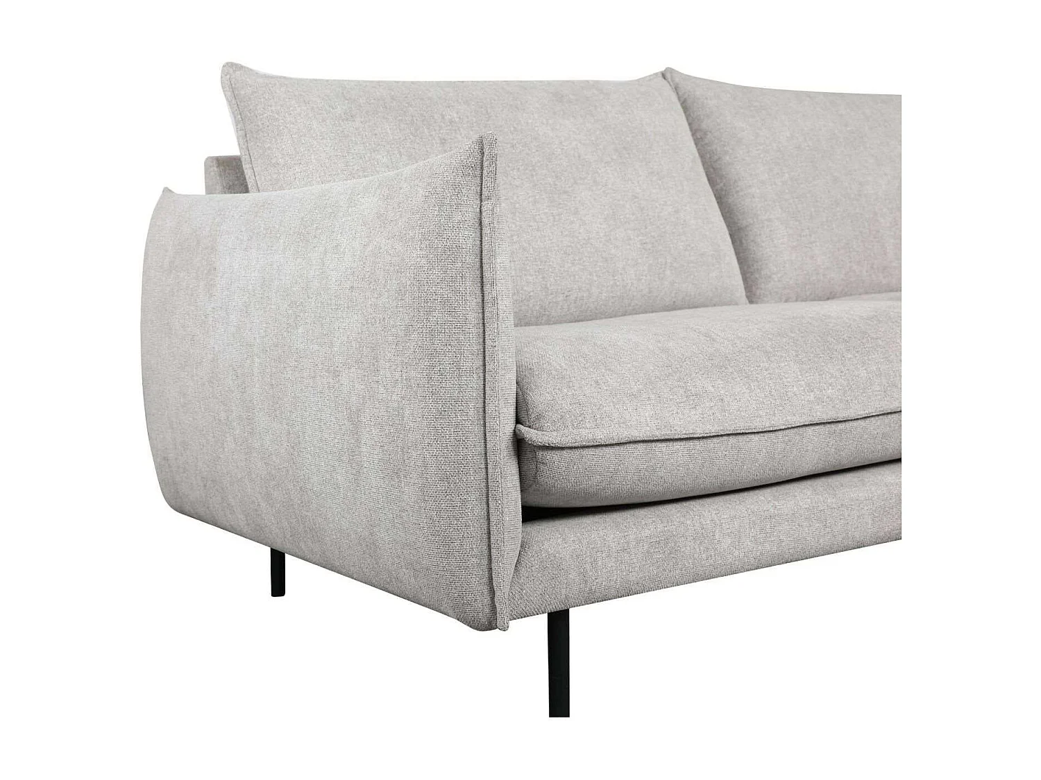 Canapé Milano - 3 places - Tissu - Gris