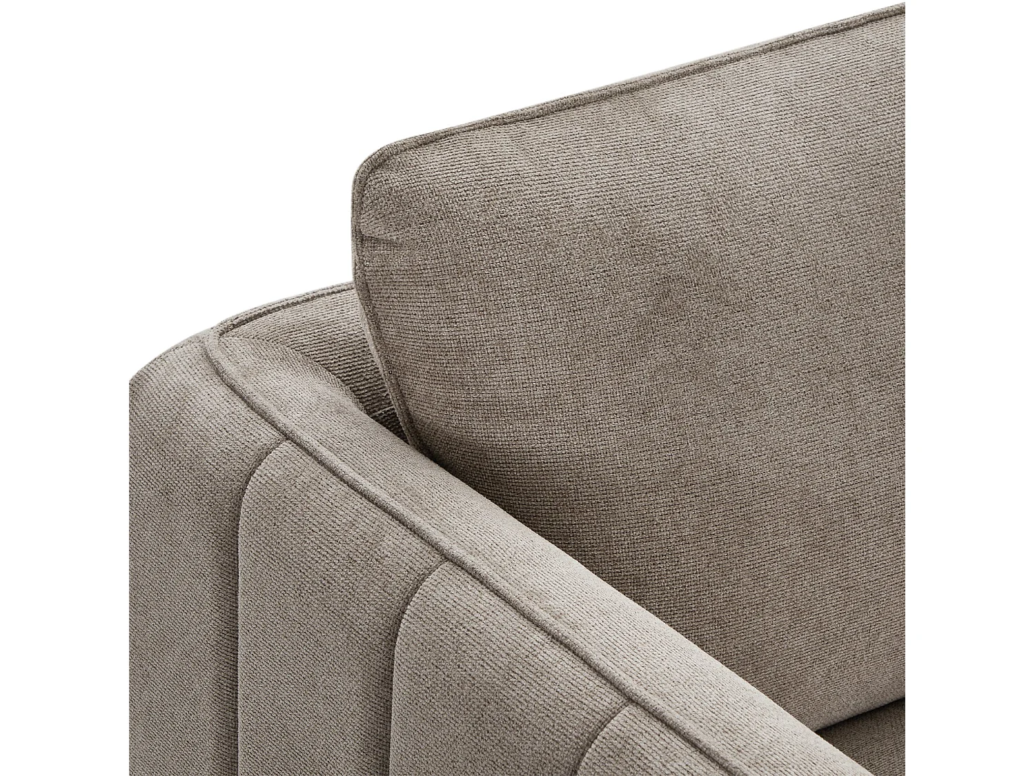 Sofa Selena - 3-Sitzer - Stoff - Grau