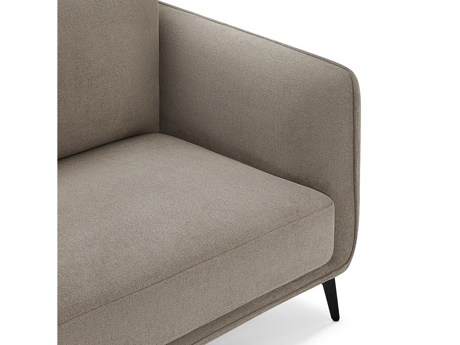 Canapé Selena - 3 places - Tissu - Beige