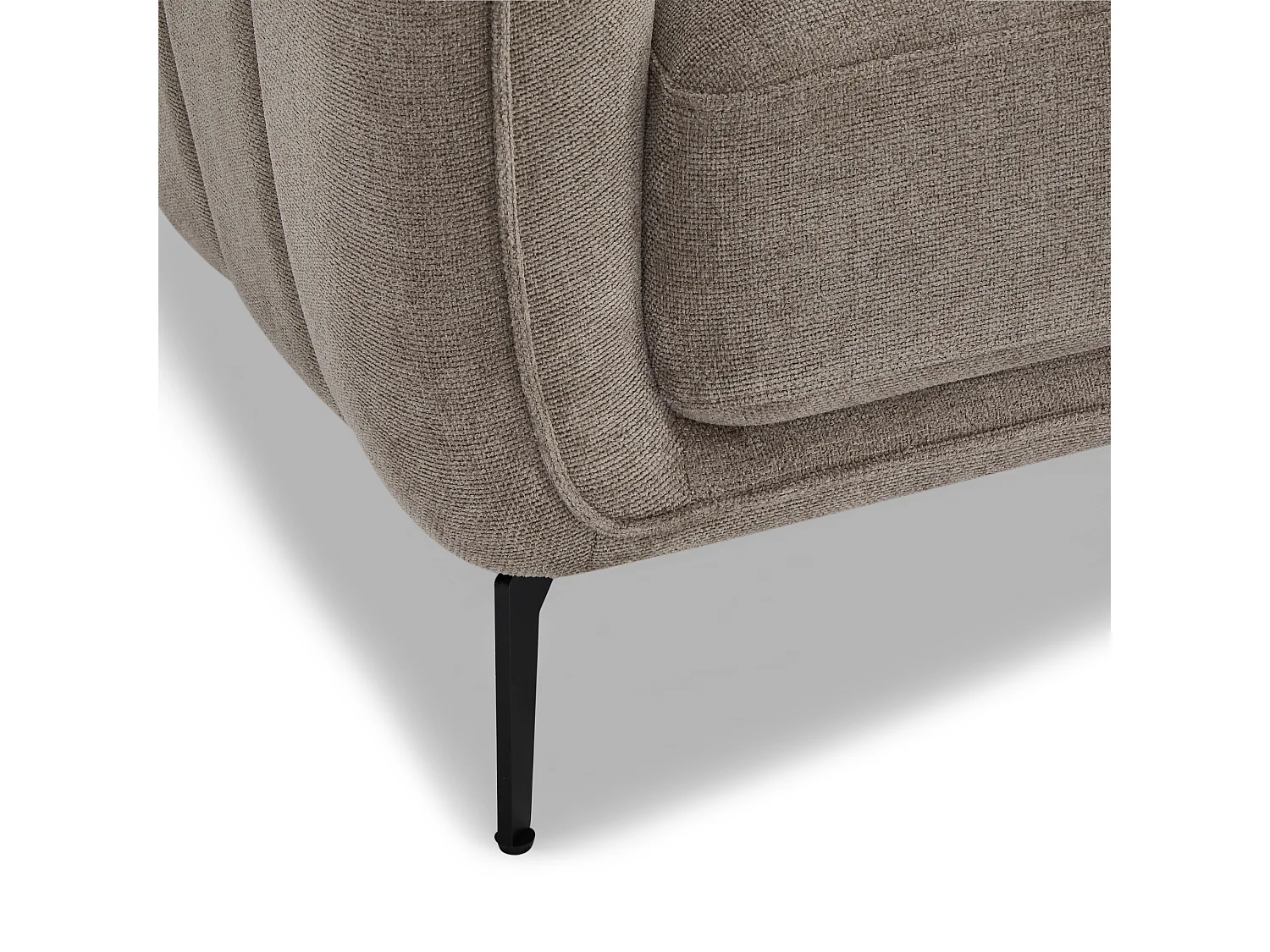 Canapé Selena - 3 places - Tissu - Beige