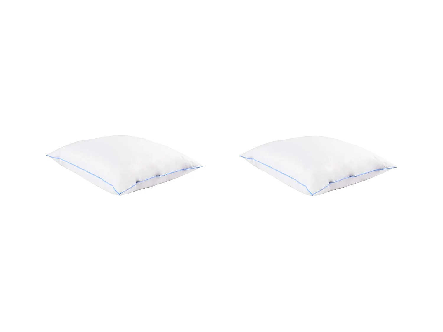 Lot de 2 oreillers moelleux duvet de canard anti-allergènes Someo 60x60