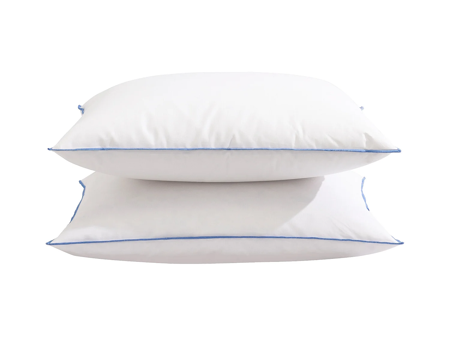 Lot de 2 oreillers moelleux/ferme duvet de canard anti-allergènes Someo 45x70
