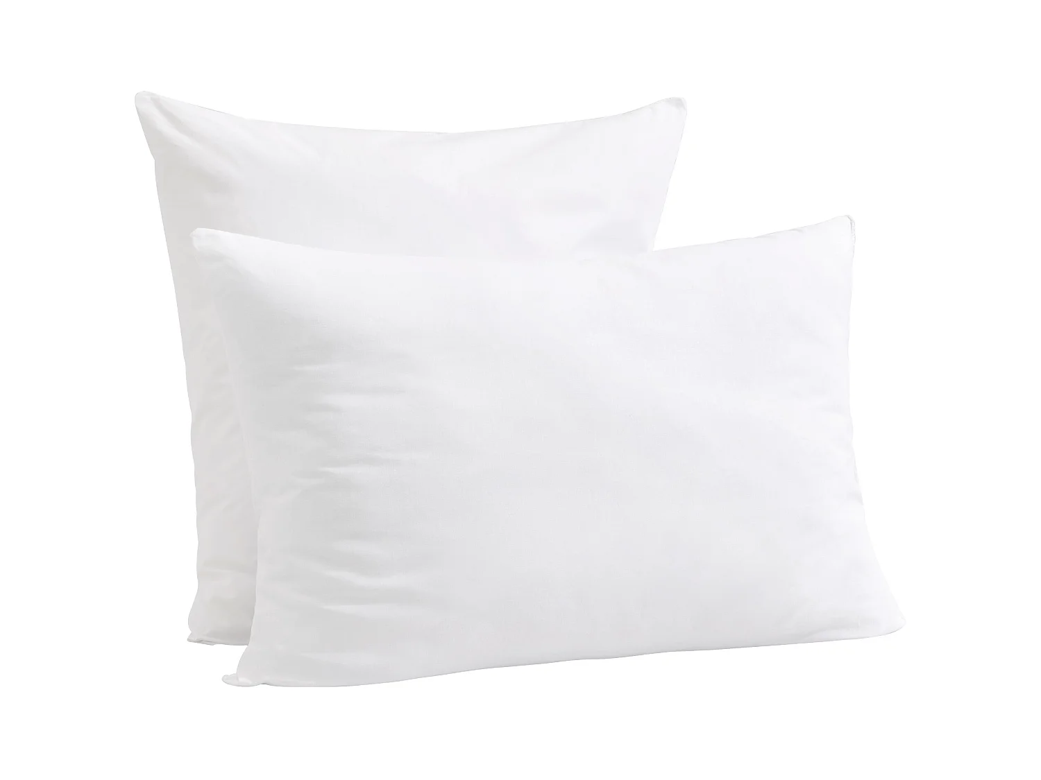 Lot de 2 oreillers éco naturels ferme enveloppe coton bio Someo 50x70