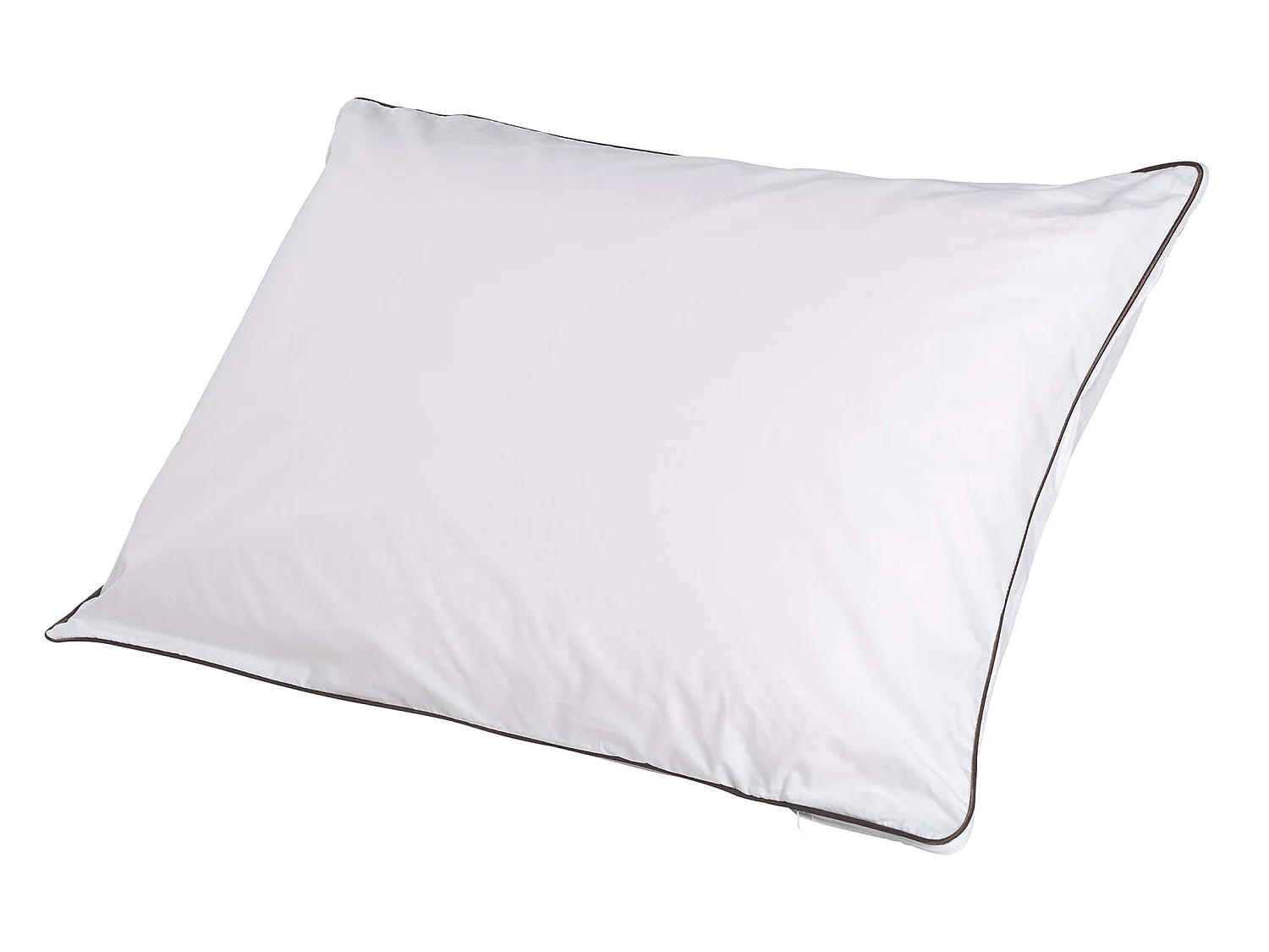 Lot de 2 oreillers mousse mémoire végétale et taies d'oreillers percale Someo 60x60