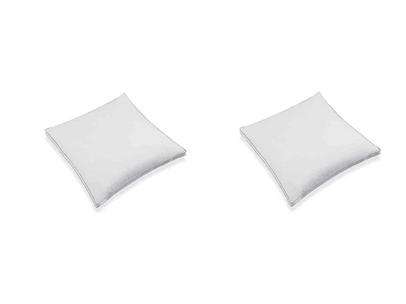 Lot de 2 oreillers Microgel Moelleux percale Simmons 50x70