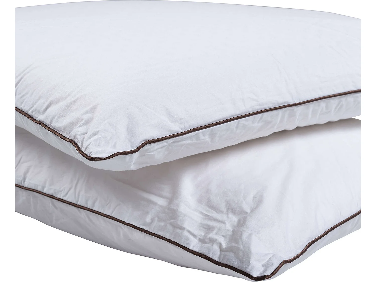 Oreiller mousse mémoire végétale et taie d'oreiller percale Someo 40x60