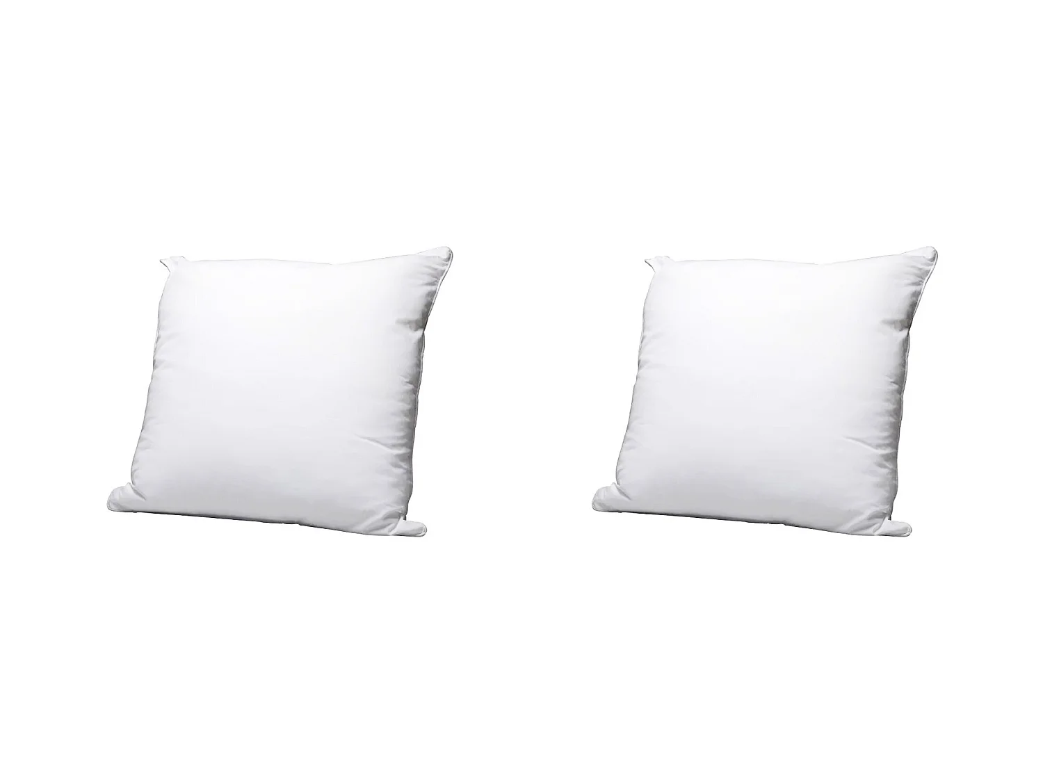 Lot de 2 oreillers éco naturels moelleux enveloppe coton bio Someo 60x60