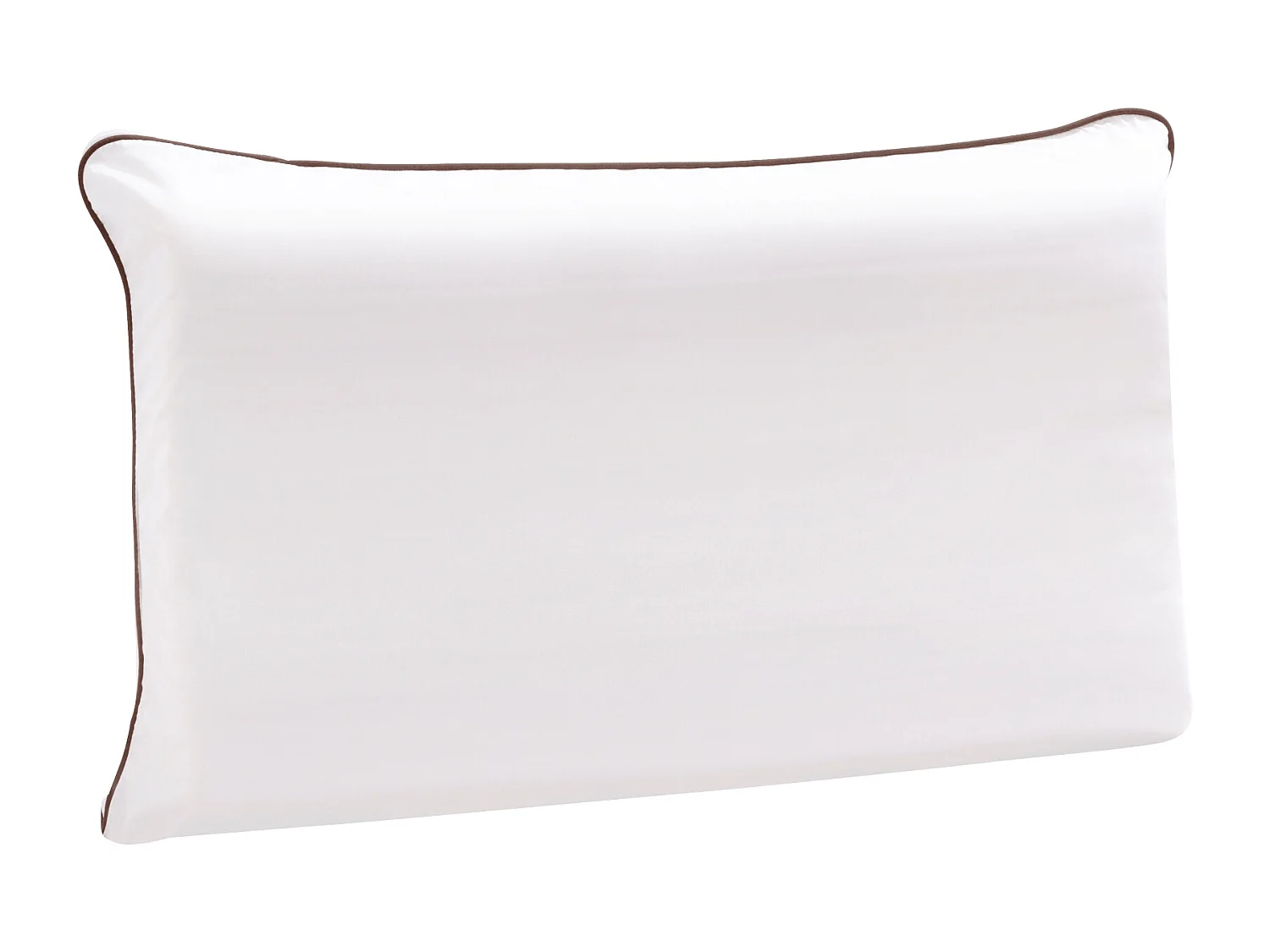 Lot de 2 oreillers ergonomiques latex naturel et taies d'oreillers percale Someo 40x60