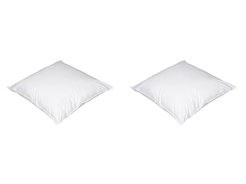 Lot de 2 oreillers luxe enveloppe percale anti-acariens Someo 60x60