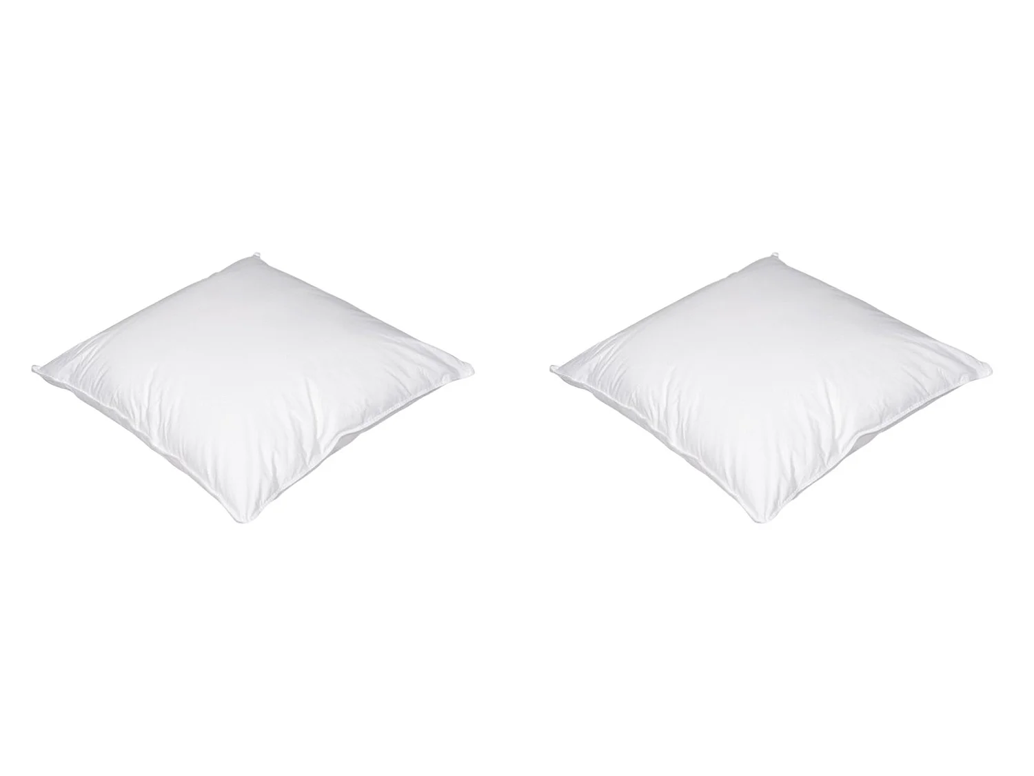 Lot de 2 oreillers luxe enveloppe percale anti-acariens Someo 60x60