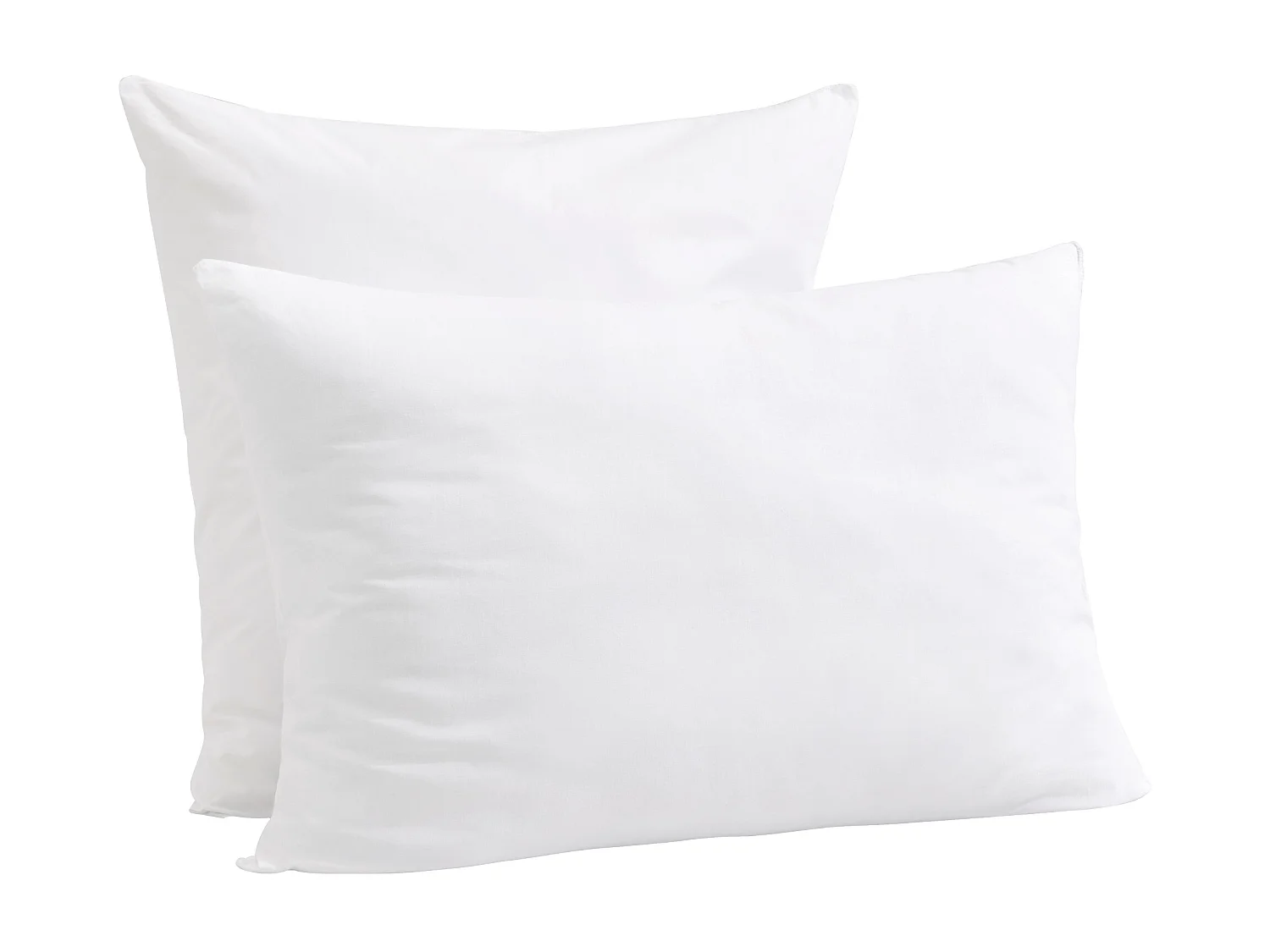 Oreiller éco naturel moelleux enveloppe coton bio Someo 60x60