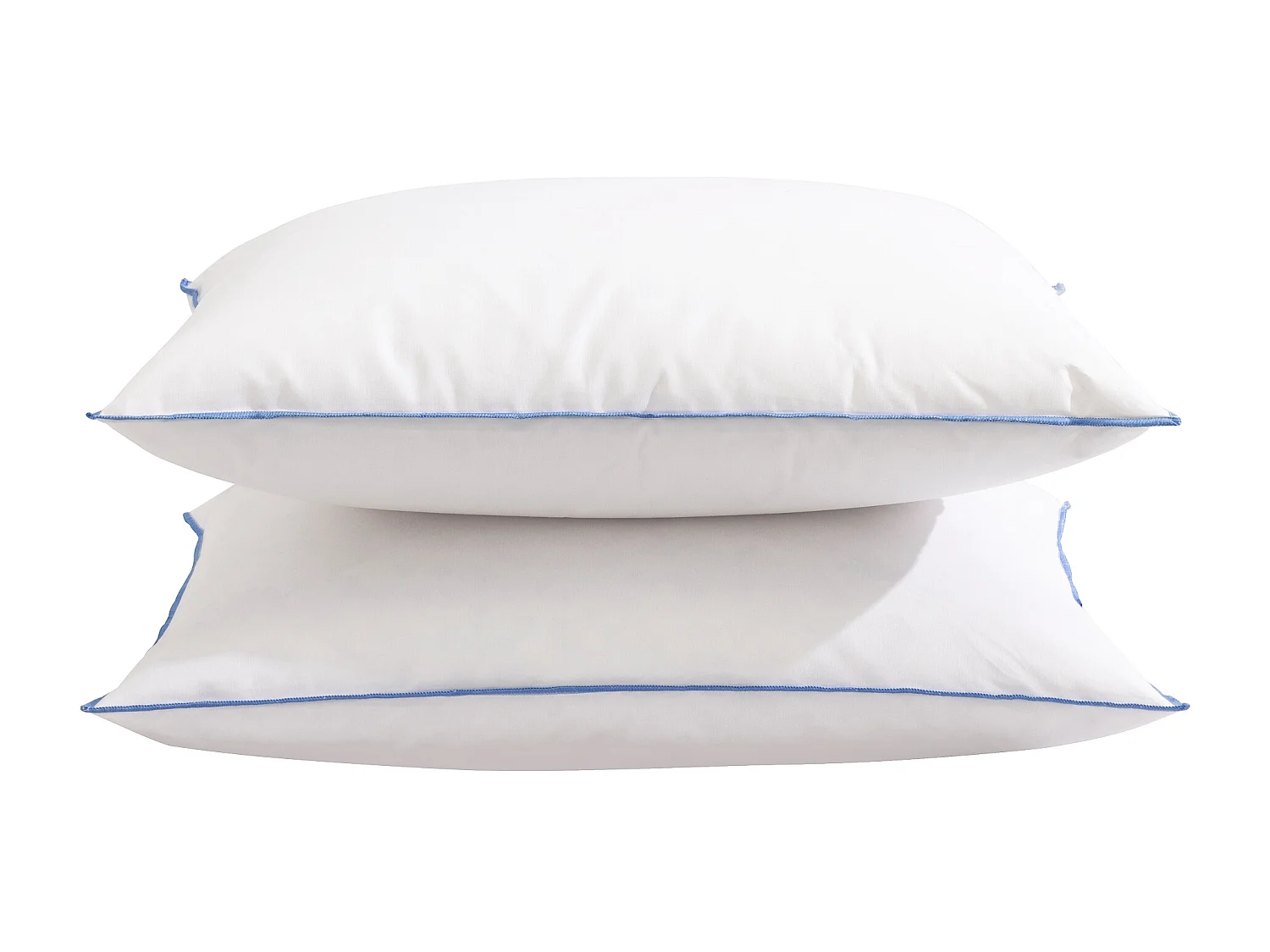 Lot de 2 oreillers moelleux/ferme duvet de canard anti-allergènes Someo 60x60