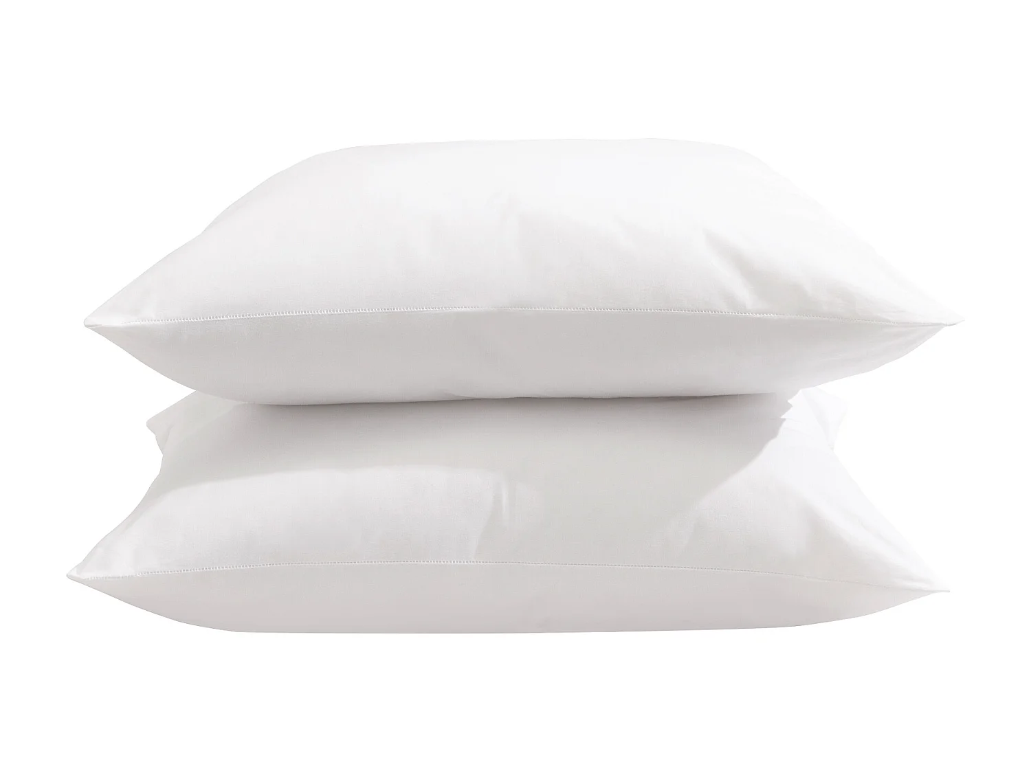 Lot de 2 oreillers éco naturels moelleux enveloppe coton bio Someo 50x70