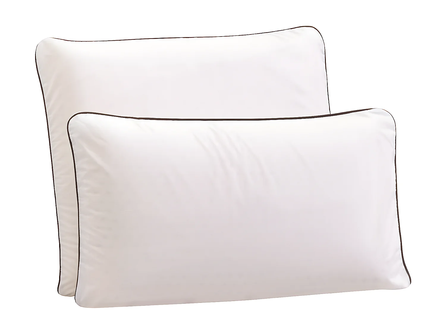 Oreiller latex naturel et taie d'oreiller percale Someo 40x60