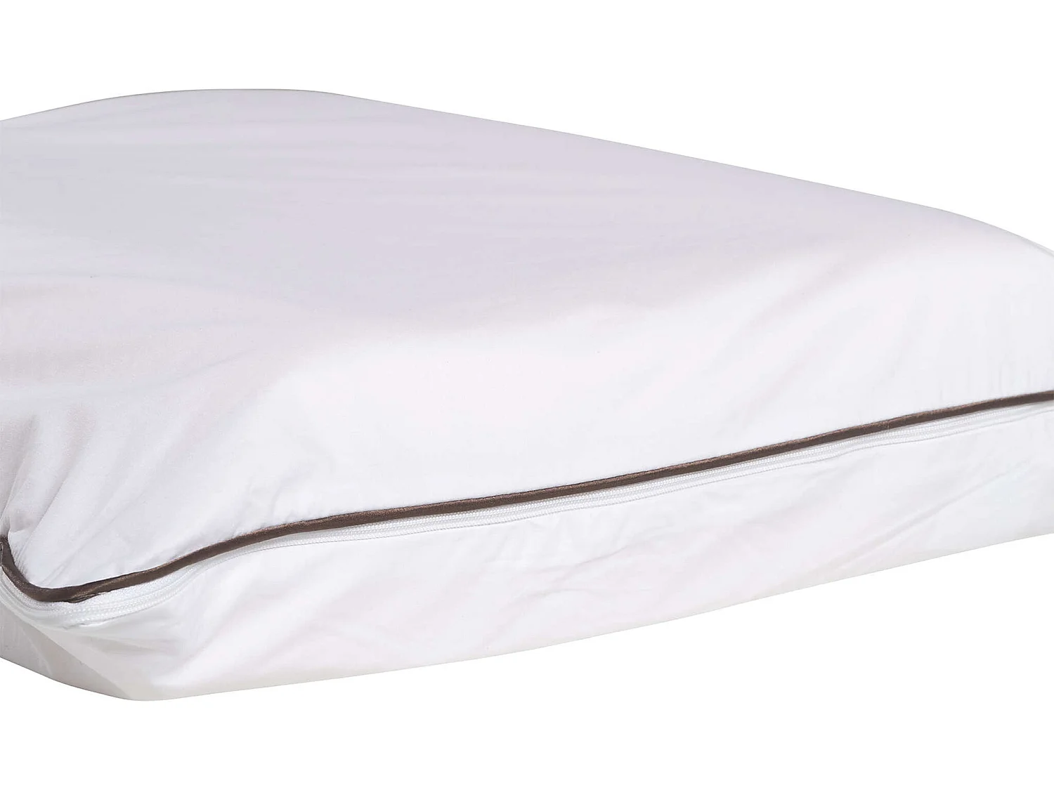 Oreiller ergonomique mousse mémoire végétale et taie d'oreiller percale Someo 40x60