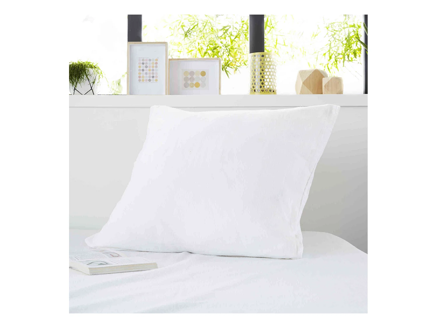 Protège oreiller anti-acariens imperméable molleton 100% coton 50x70