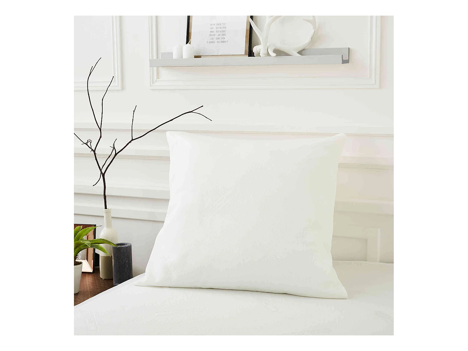 Lot de 2 protège oreillers tissu Coolmax® anti-transpirant et respirant qualité hôtellerie de luxe 65x65 cm