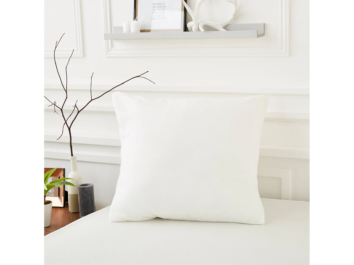 Lot de 2 protège oreillers anti-acariens et anti-punaises sans traitement 65x65