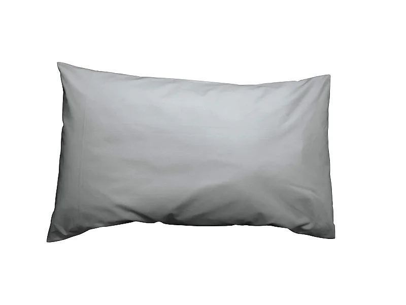 Taie d'oreiller bébé bleu glacier percale 40x60