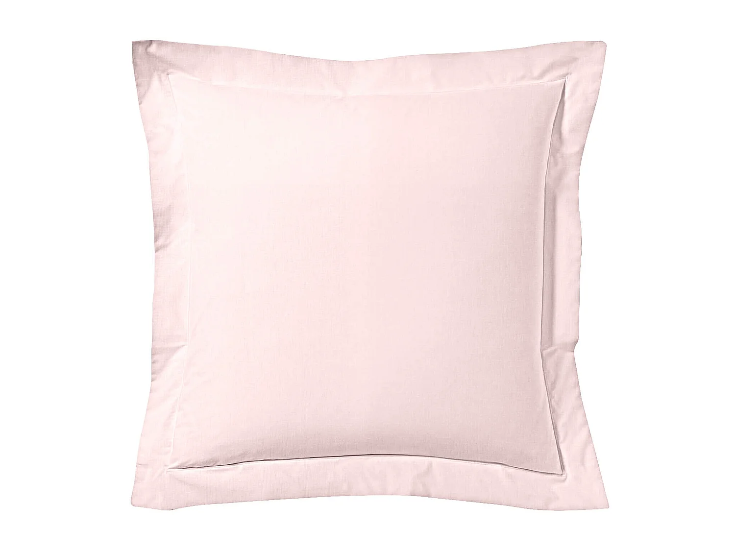 Lot de 2 taies d'oreiller rose aube 100% lin 65x65 cm