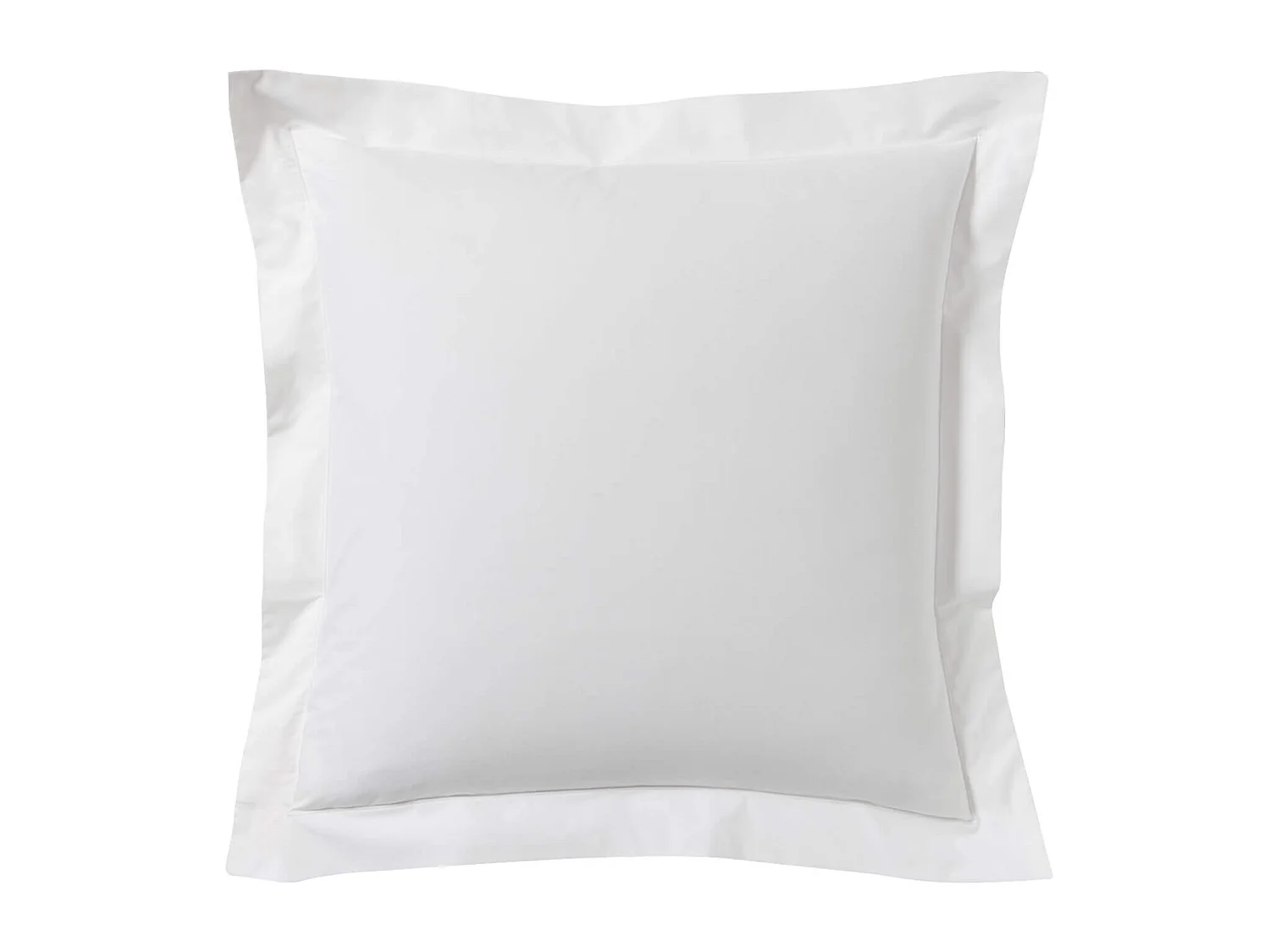 Lot de 2 taies d'oreillers blanc 100% coton biologique 65x65