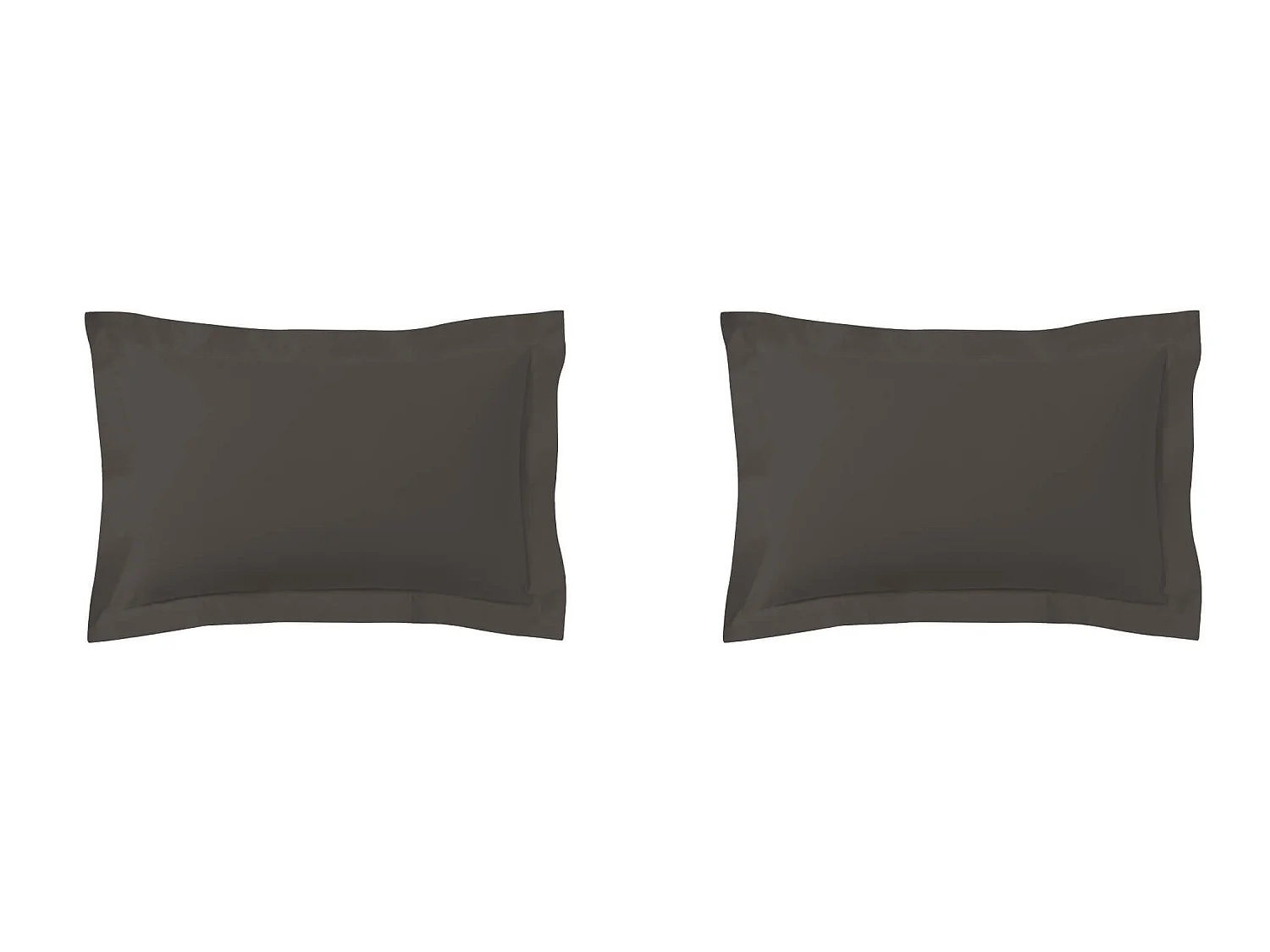 Lot de 2 taies d'oreillers zinc 100% coton 50x70 cm