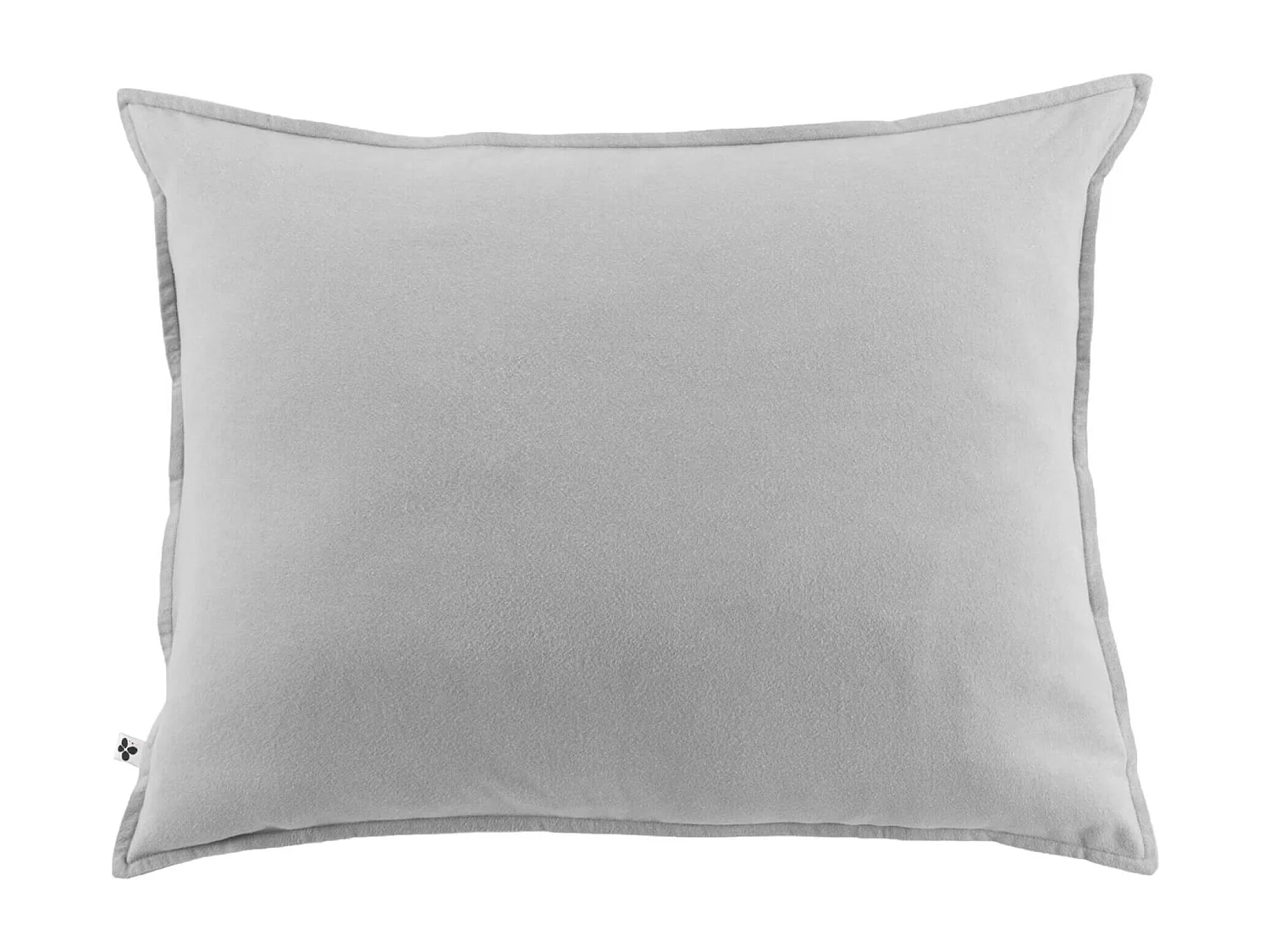 Taie d'oreiller flanelle gris 50x70 cm