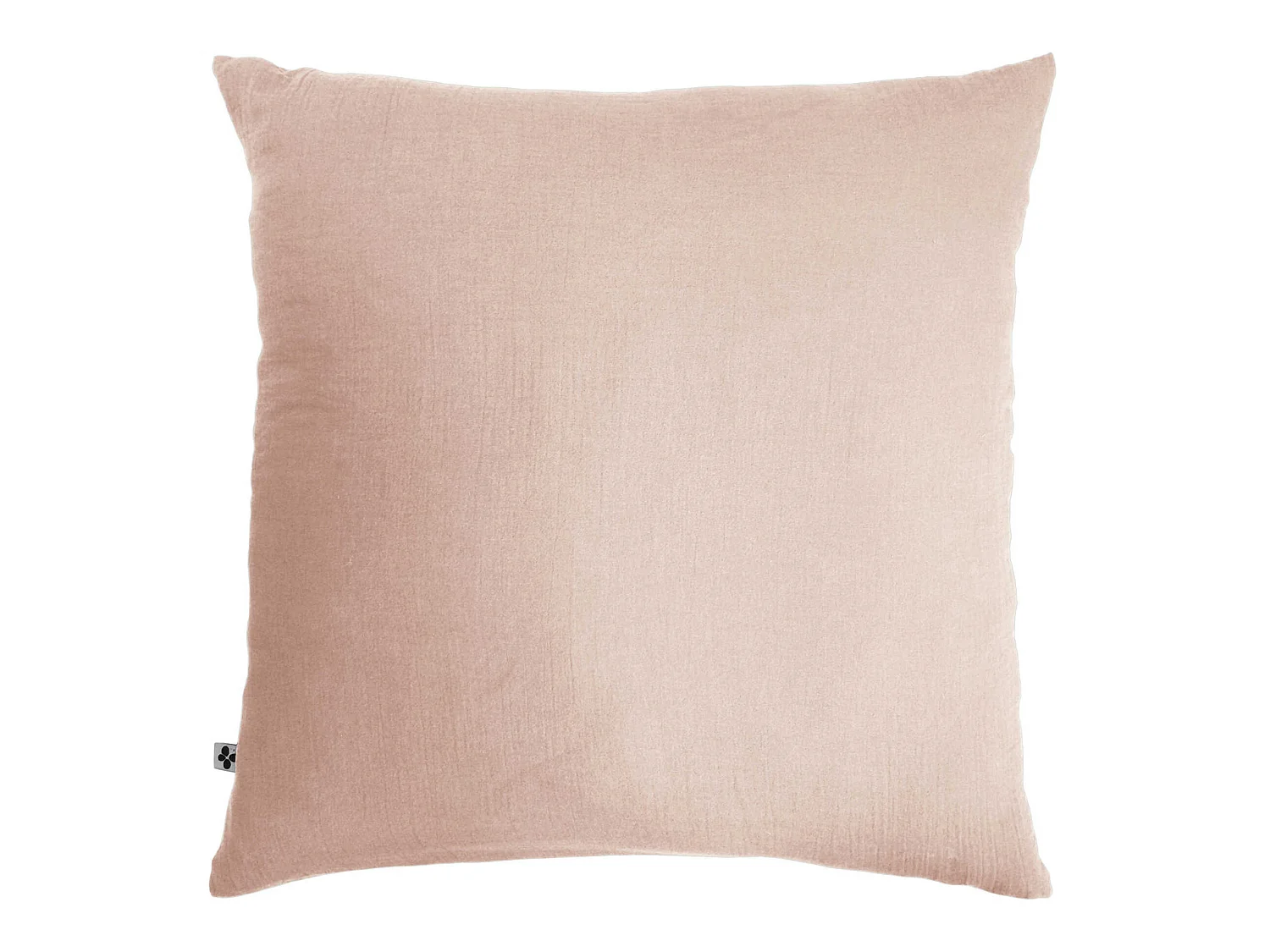 Taie d'oreiller double gaze de coton rose 60x60 cm