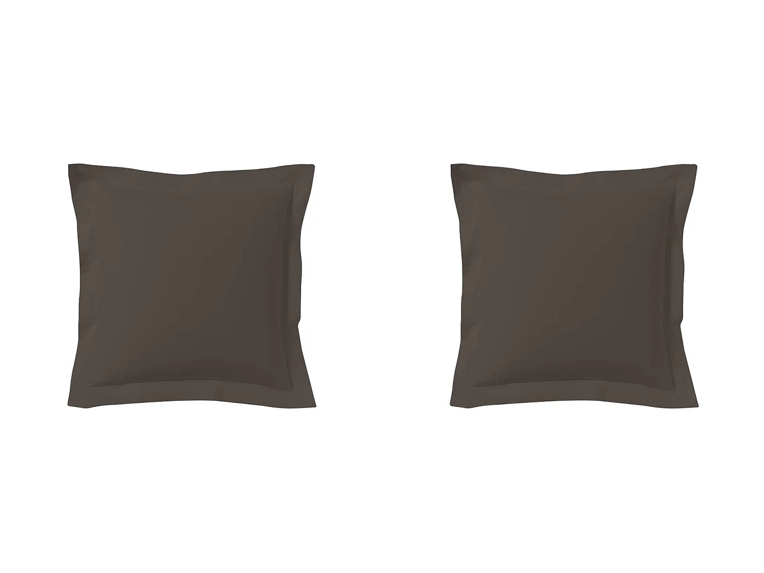 Lot de 2 taies d'oreillers zinc 100% coton 65x65 cm