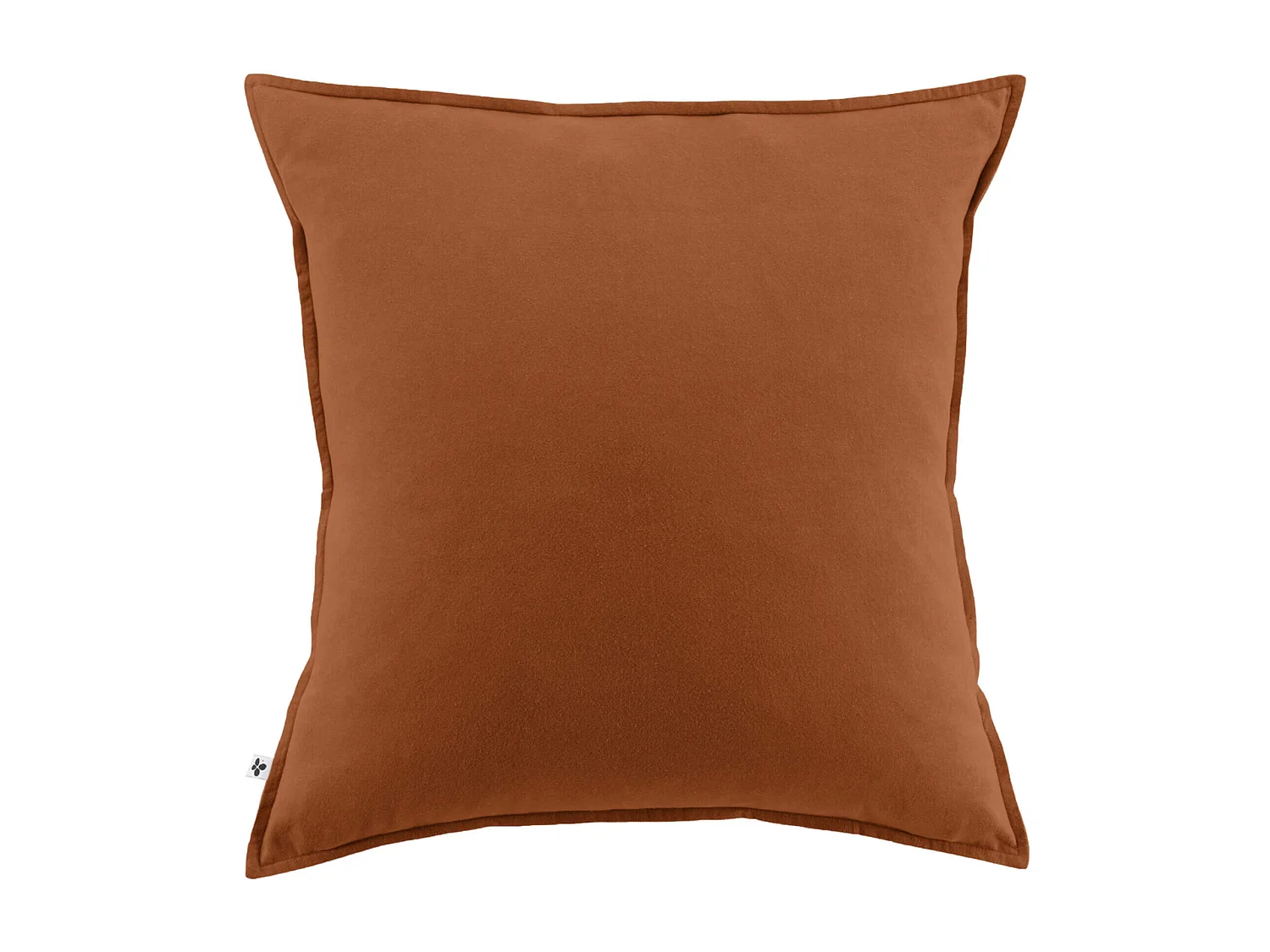 Taie d'oreiller flanelle orange 63x63 cm