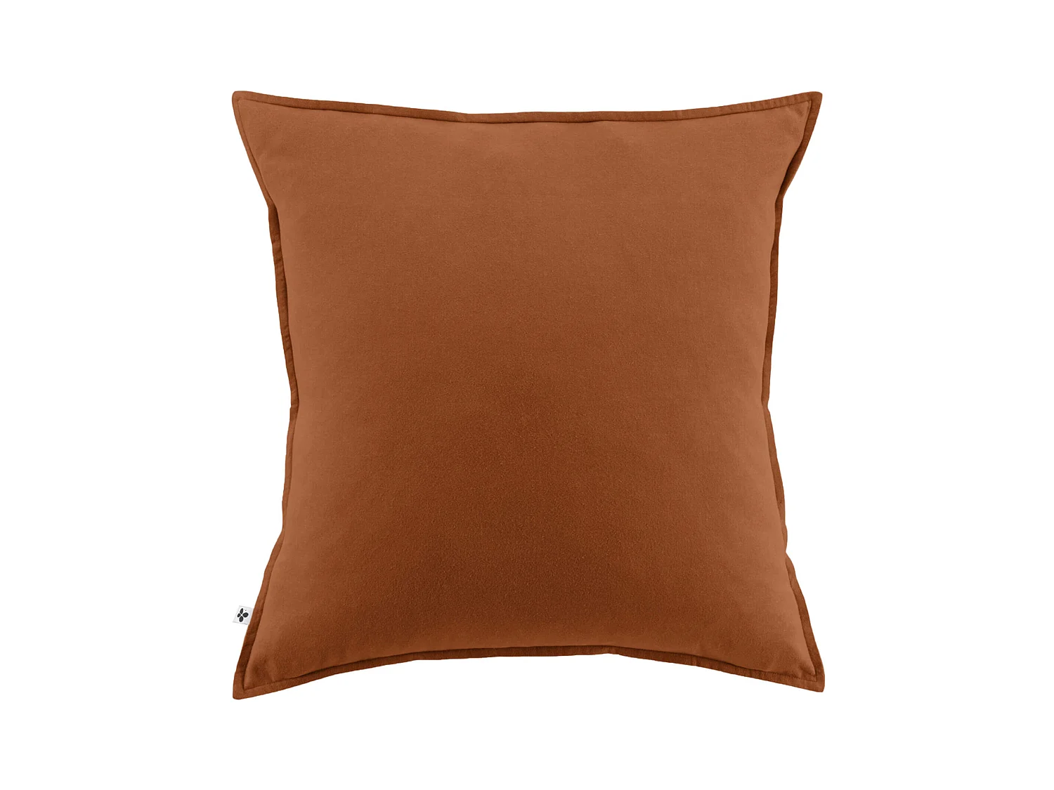 Taie d'oreiller flanelle orange 63x63 cm