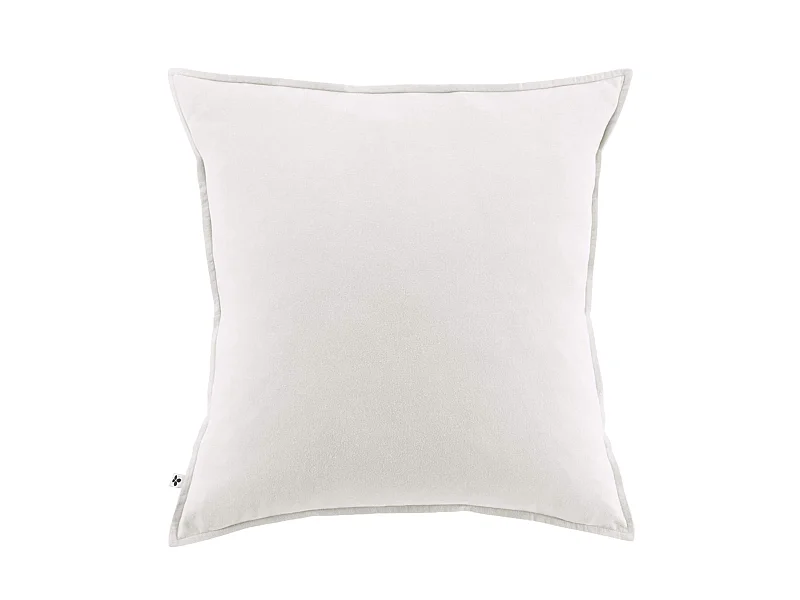 Taie d'oreiller flanelle blanc 63x63 cm
