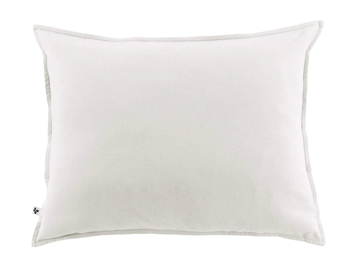 Taie d'oreiller flanelle blanc 63x63 cm