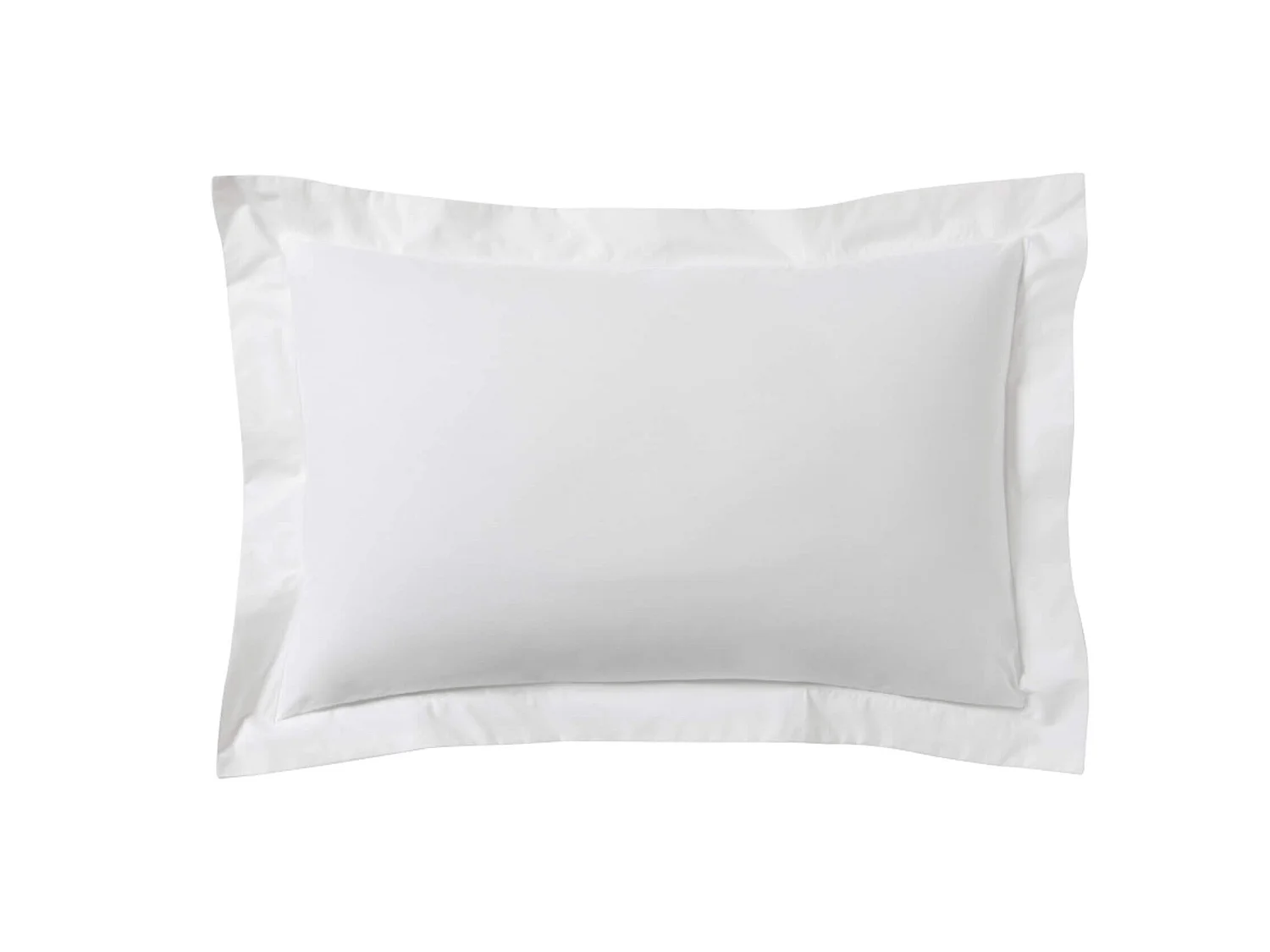 Lot de 2 taies d'oreillers blanc 100% coton biologique 50x70