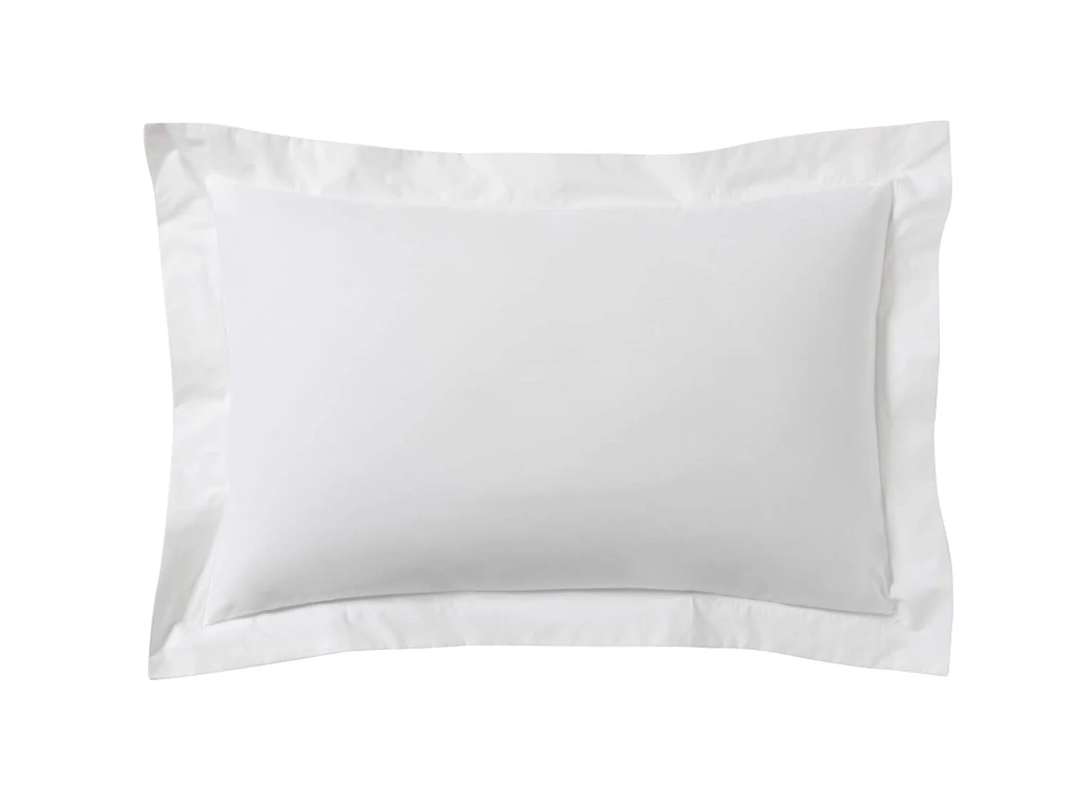 Lot de 2 taies d'oreillers blanc 100% coton biologique 50x70
