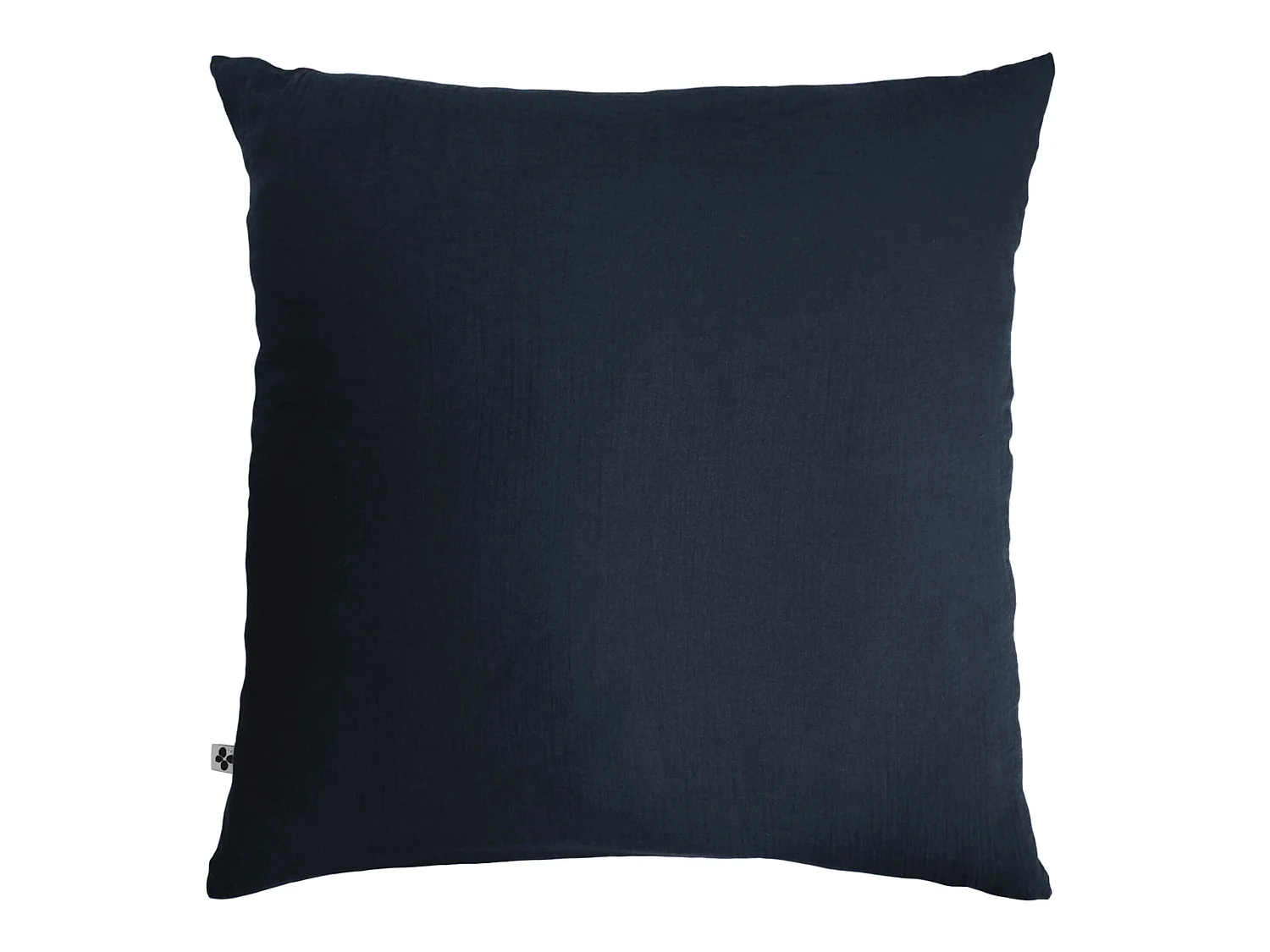 Taie d'oreiller double gaze de coton marine 60x60 cm