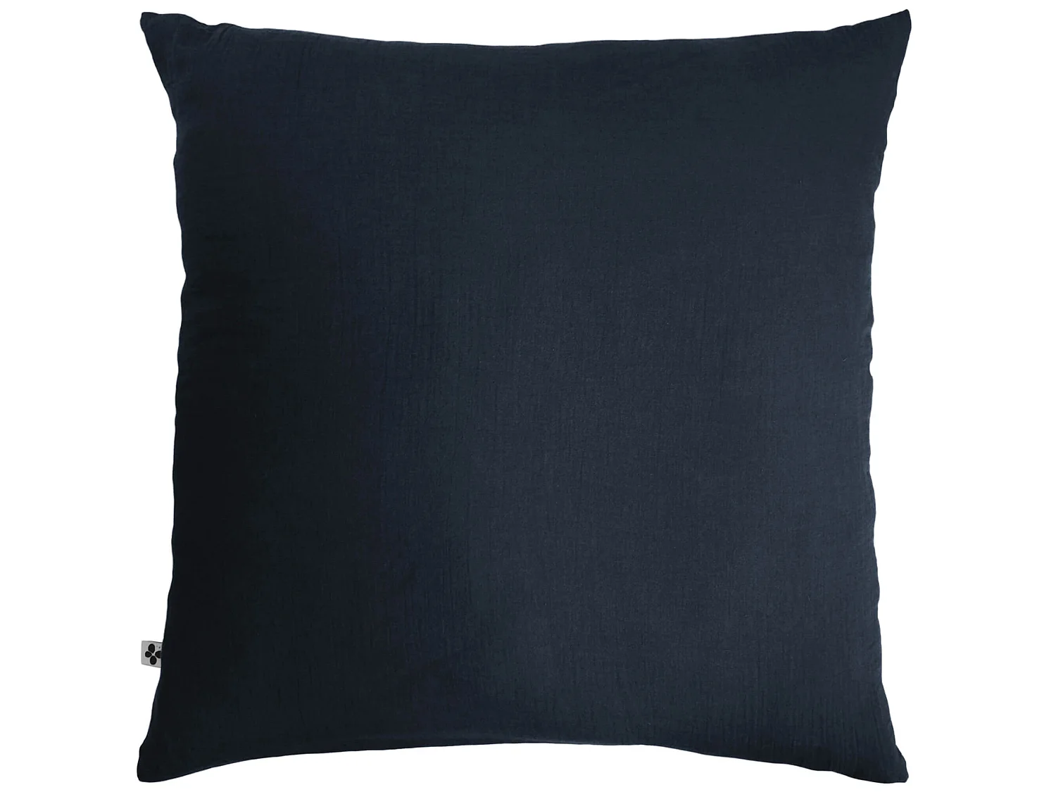 Taie d'oreiller double gaze de coton marine 60x60 cm