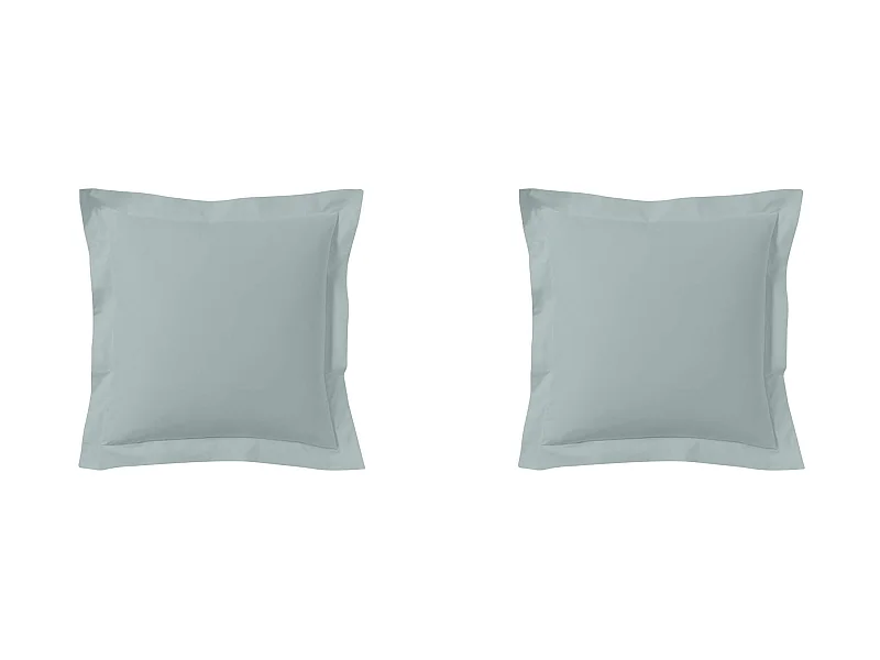Lot de 2 taies d'oreillers percale archipel 65x65 cm