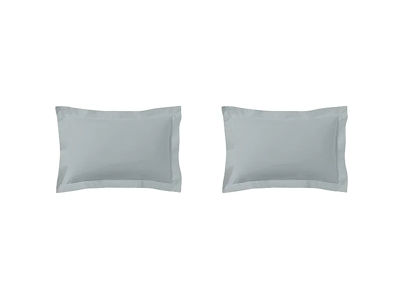 Lot de 2 taies d'oreillers percale archipel 50x70 cm
