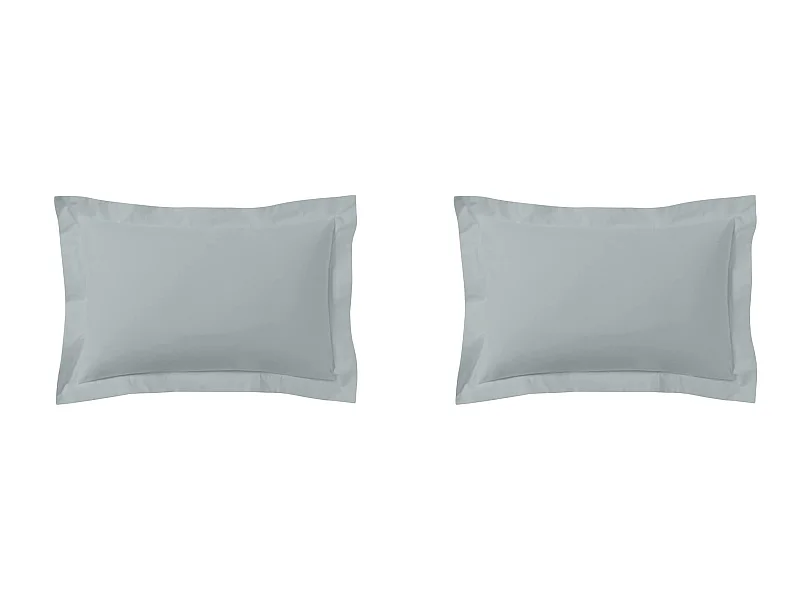 Lot de 2 taies d'oreillers percale archipel 50x70 cm