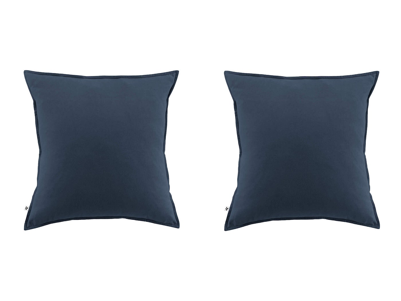 REDKEY Lot De 2 Taies D'Oreiller 50x50 Cm Noir – Microfibre Brossée Douce Avec Fermeture Éclair