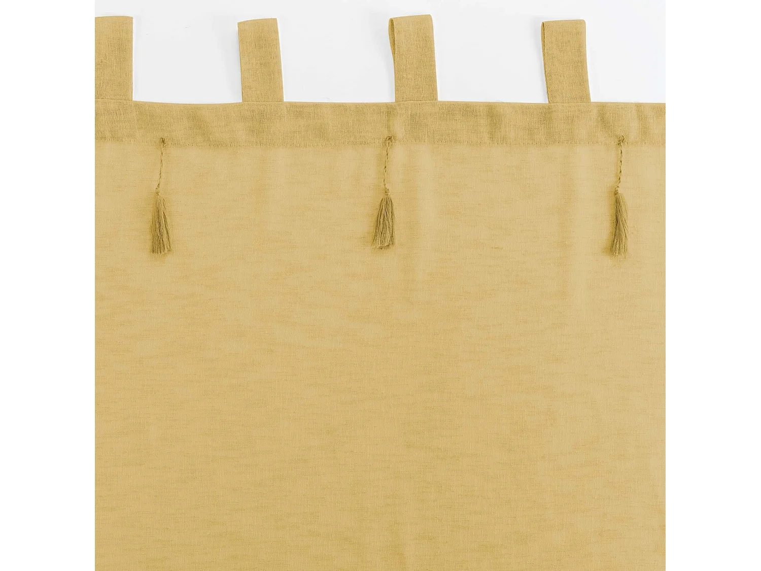 Rideau Voilage à Passants "Dalia" 140x240cm Miel