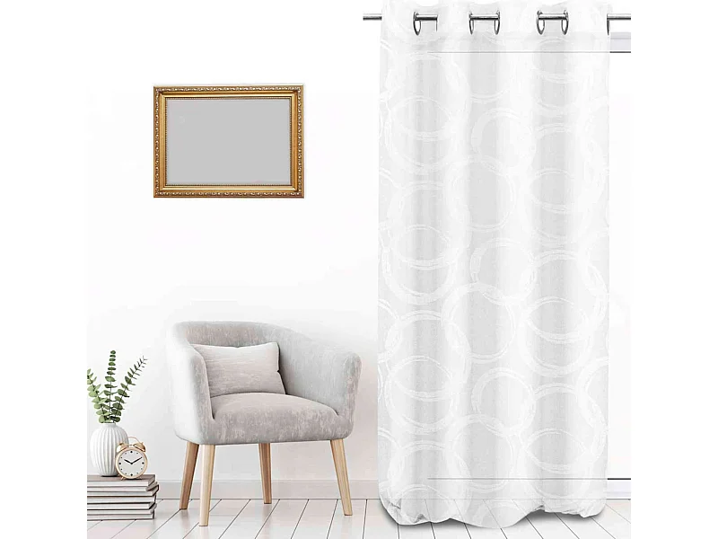 Visillo con ojales 280x250 CIRCLE, de Soleil d'Ocre