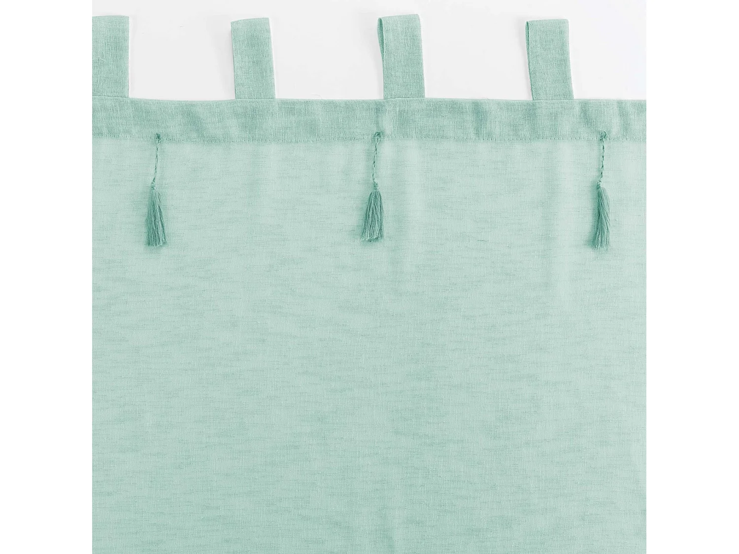 Rideau Voilage à Passants "Dalia" 140x240cm Sauge