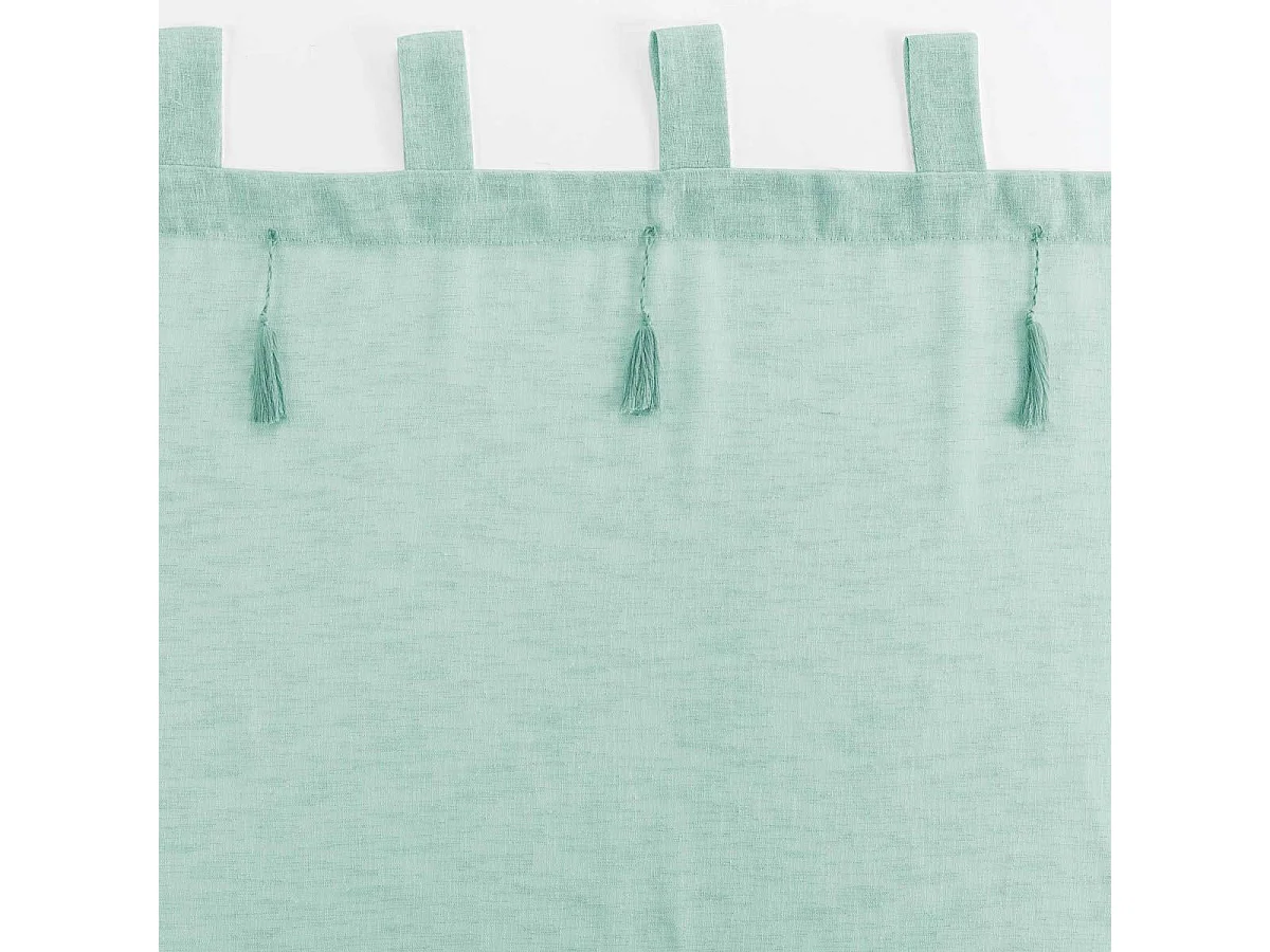 Rideau Voilage à Passants "Dalia" 140x240cm Sauge