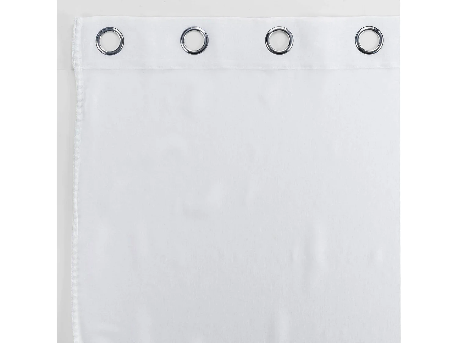 Rideau Voilage à Œillets "Fantaisie Louise" 140x240cm Blanc